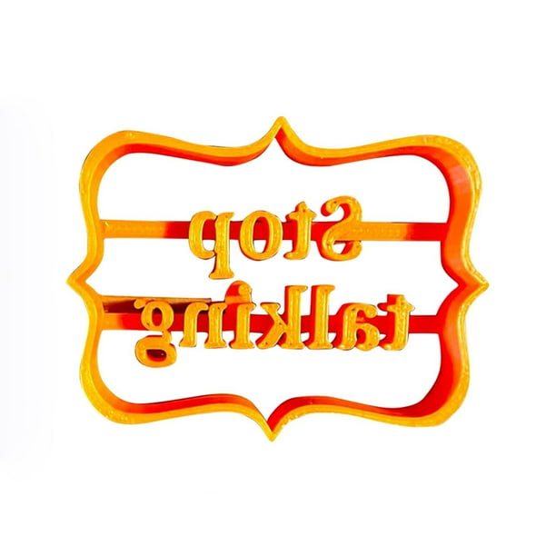 1//4PCS Cookie Molds with Good Wishes Alphabet for Cookie Baking Biscuit Cutters